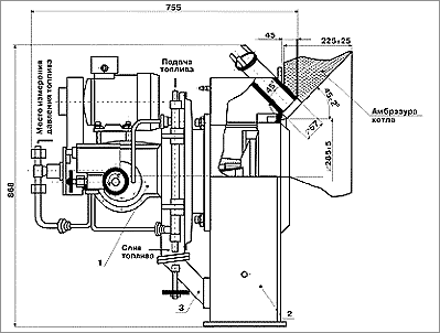 схема горелок РГМГ-1-3